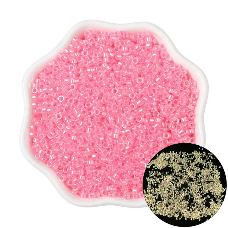 THAYLA 31000/62000 sztuk 2,5 mm jasne szklane koraliki do produkcji biżuterii kucyk koraliki ryżowe mini koraliki do bransoletki DIY koraliki perłowe