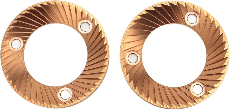 2PCS Coffee Grinder Flat Burr 64mm Aluminum Carbon Plated Multi Purpose Professional Enhanced Cleanliness Flat Burr for DF64 DF64P DF64E DF64V for Ceado E5P E6P E37J
