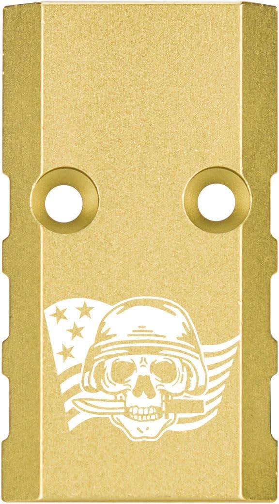 NDZ Performance Optic Slide Cover Plate for Springfield Echelon 4.5F 4.0C 9mm – Anodized Aluminum, VIS Compatible – Choose Color & Patriotic Image – Made in USA