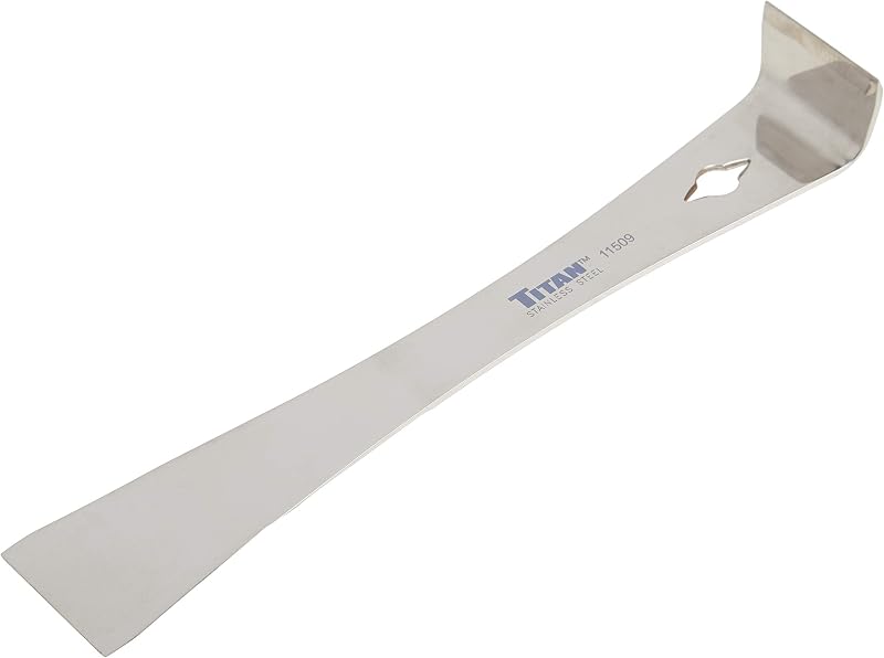 Titan 11509 Raspador de barra de palanca de acero inoxidable de 9-1/4 pulgadas