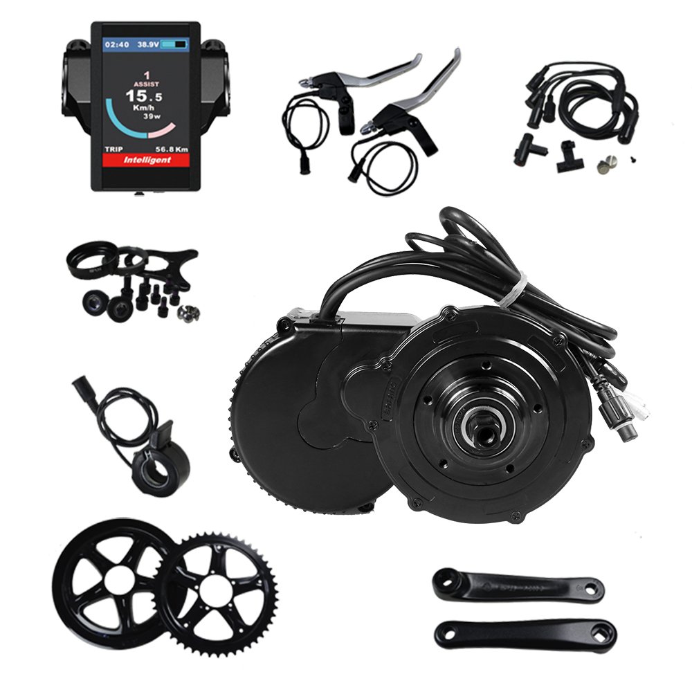 BAFANG BBS02B 48V/36V 500W Ebike Motor with LCD Display 8fun Mid Drive Electric Bike Conversion Kits