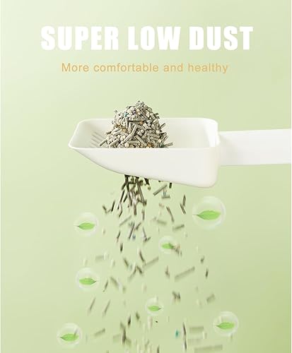 Miniatura 4 de Arena para gatos de tofu, 5 en 1, mezcla de arena para gatos, ultra absorbente, agrupación rápida, control superior de olor, bajo seguimiento,