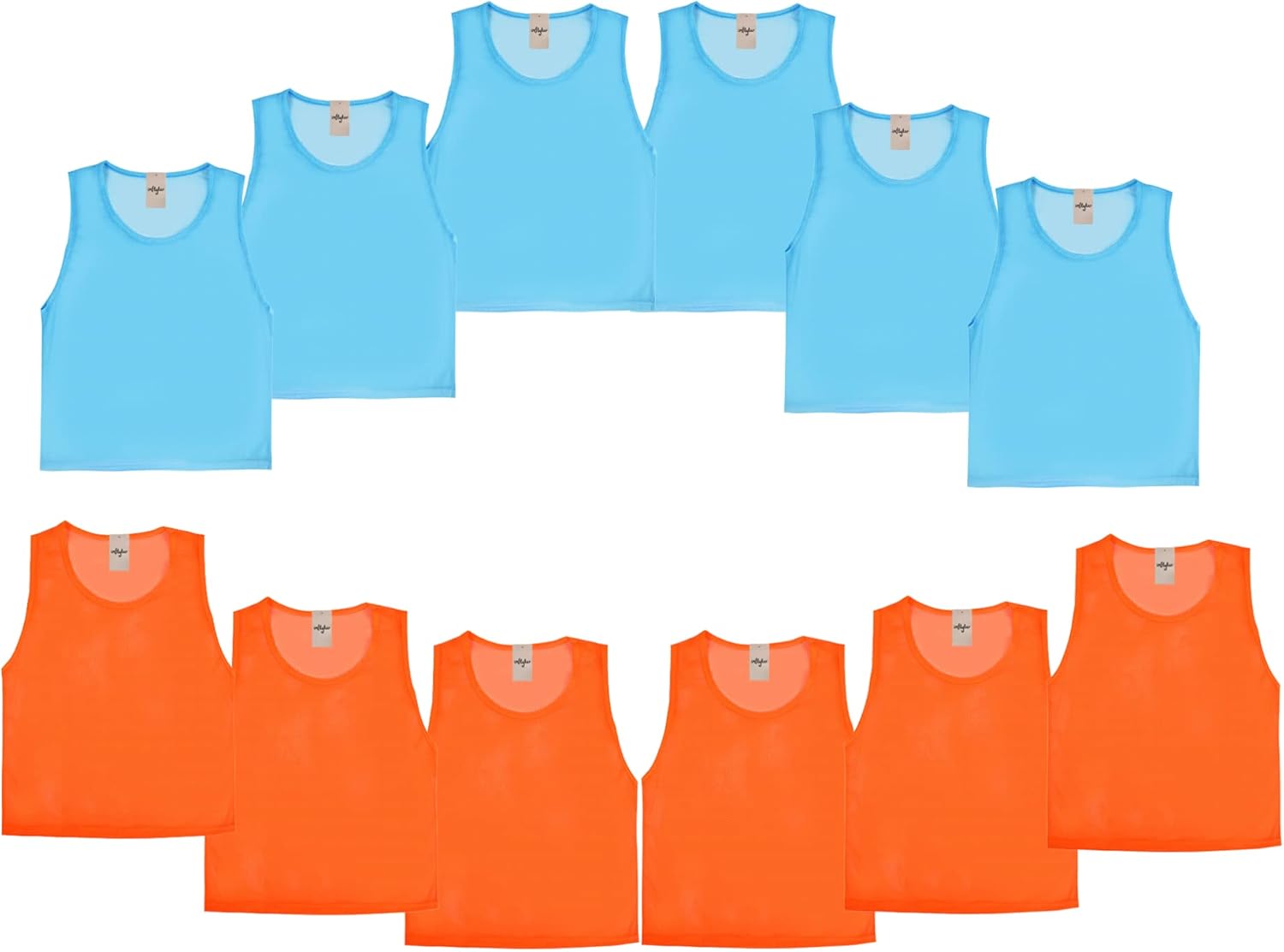 Kids Pinnies Scrimmage Pennies Training Penny Practice Jerseys Vests for Basketball, Soccer, Football, Volleyball