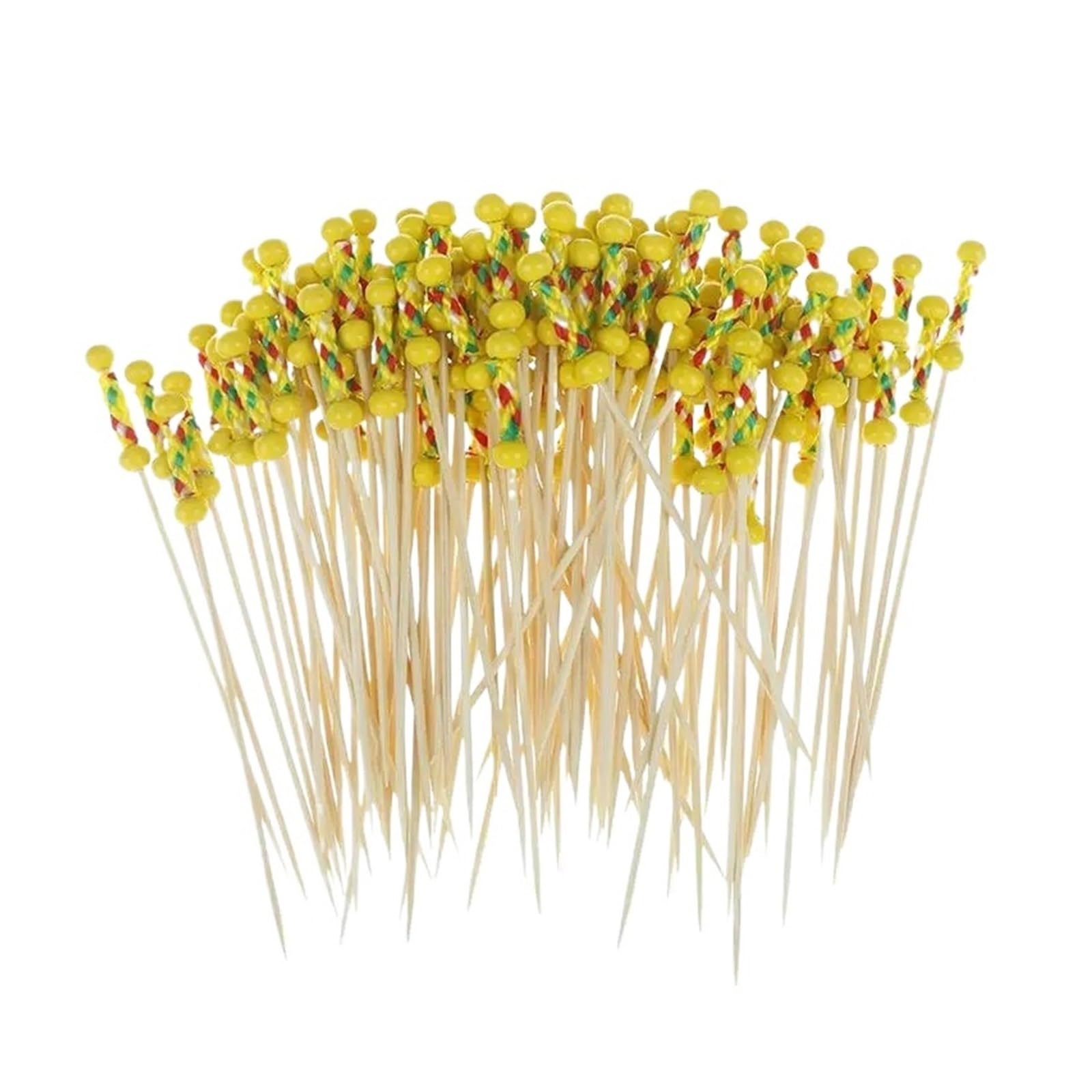 WZPTLKIBAD Bamboo Skewer Sticks, 9&12cm Party Food Picks