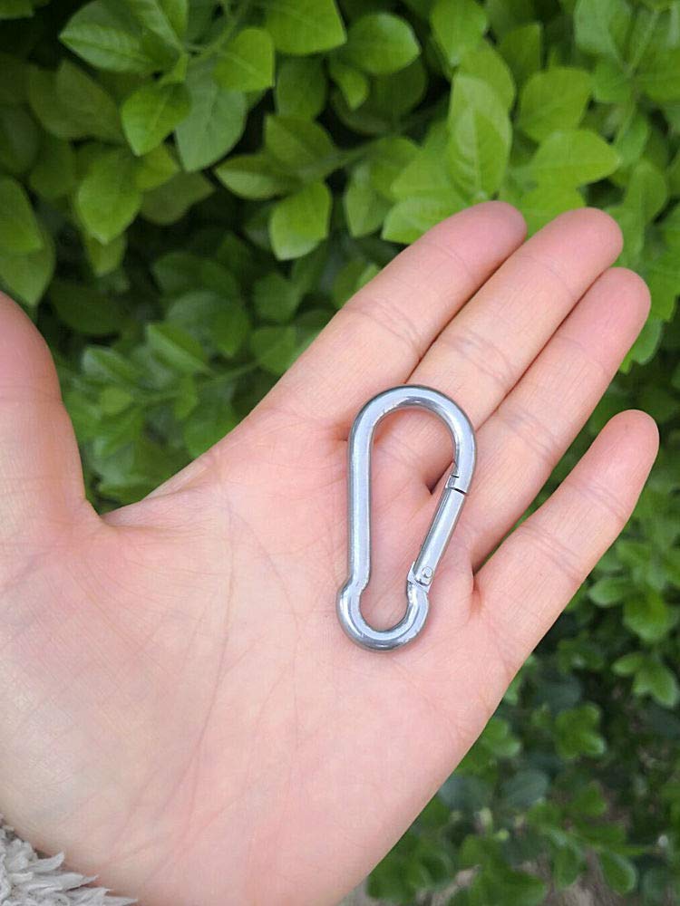 120PCS M5 Spring Snap Hooks - 2 Inch Heavy Duty Carabiner Clips 220lbs Capacity 1104505 - View #9