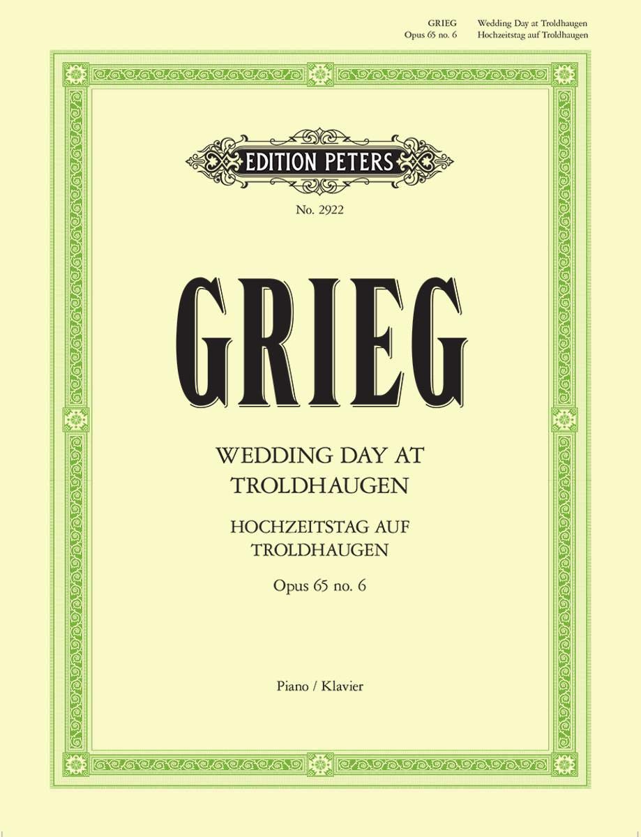 Grieg Wedding Day at Troldhaugen Op.65, No 6, Piano