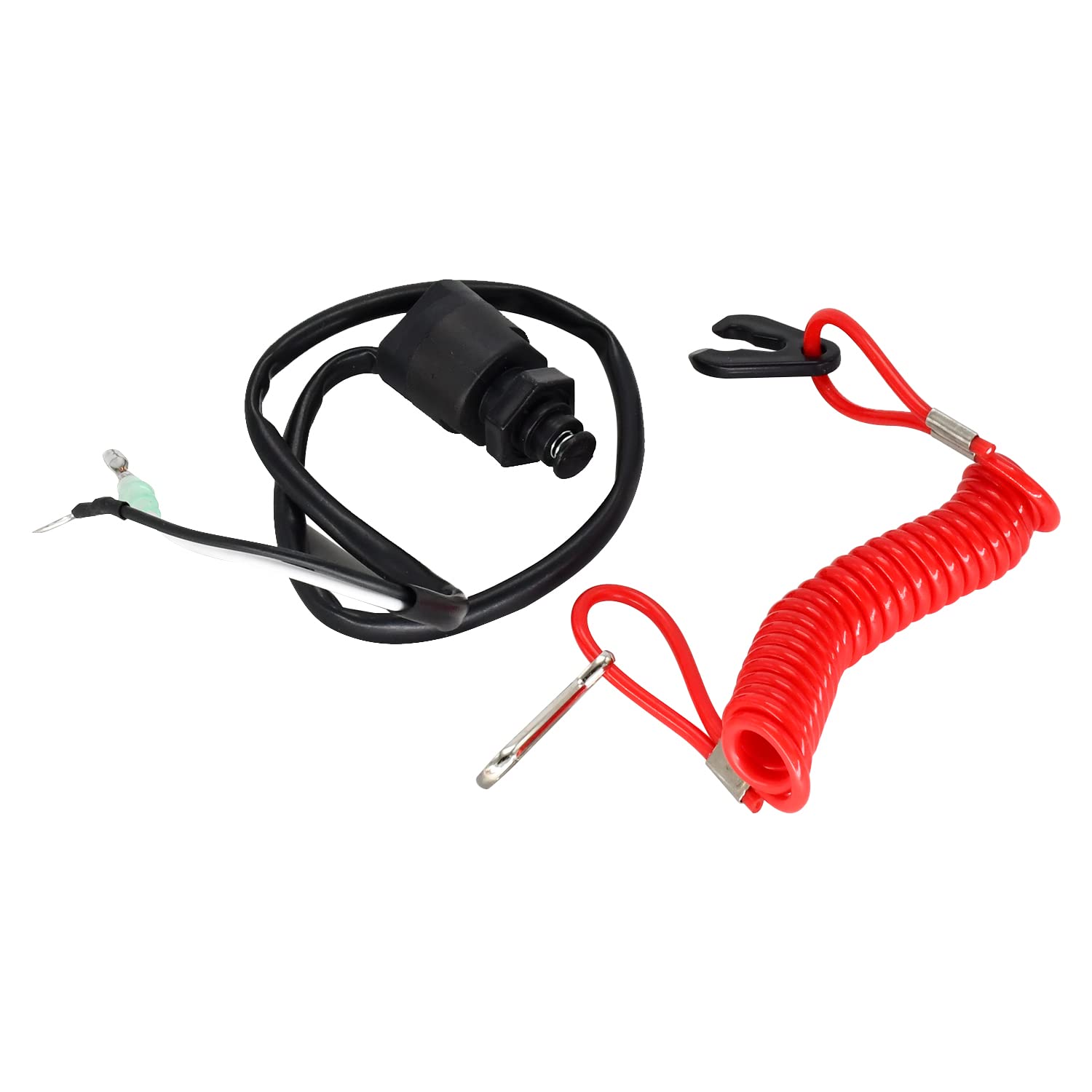 Congparts Emergency Kill Switch with Safety Lanyard 6E9-82575-00 Compatible with Yamaha Engine Compatible with Honda Engine Compatible with Parsun Engine Compatible with Tohatsu Outboard