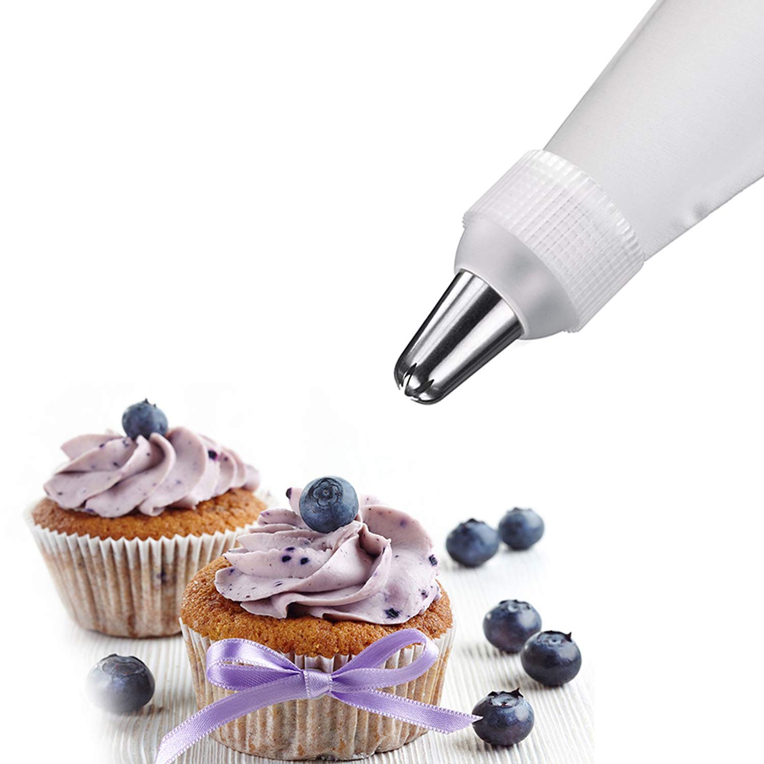 Kit De Poche à Douille Avec Douilles - 11 Pièces - Douilles Inox, Sacs Coton 39 Cm - Pour Décorer Gâteaux