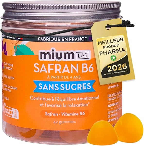 Mium Lab Saffron Gummies 40mg Saffron & Vitamine B6