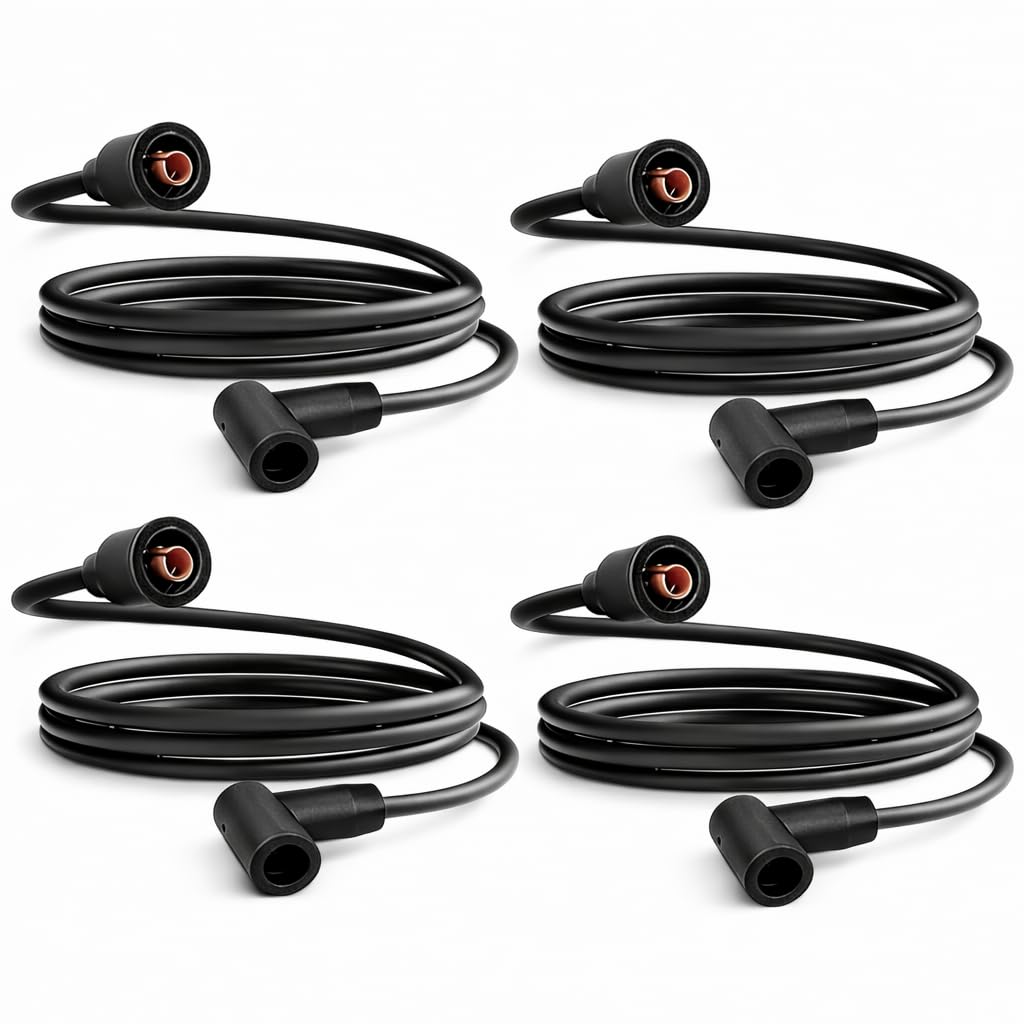 Spark Plug Wire Set Fit for Ford 2N 8N 9N New-Holland 4-Cylinder Tractors with Front Mount Distributors, Replace 9N12259B 9N12259A 9N12287A, 4Pcs-image-13