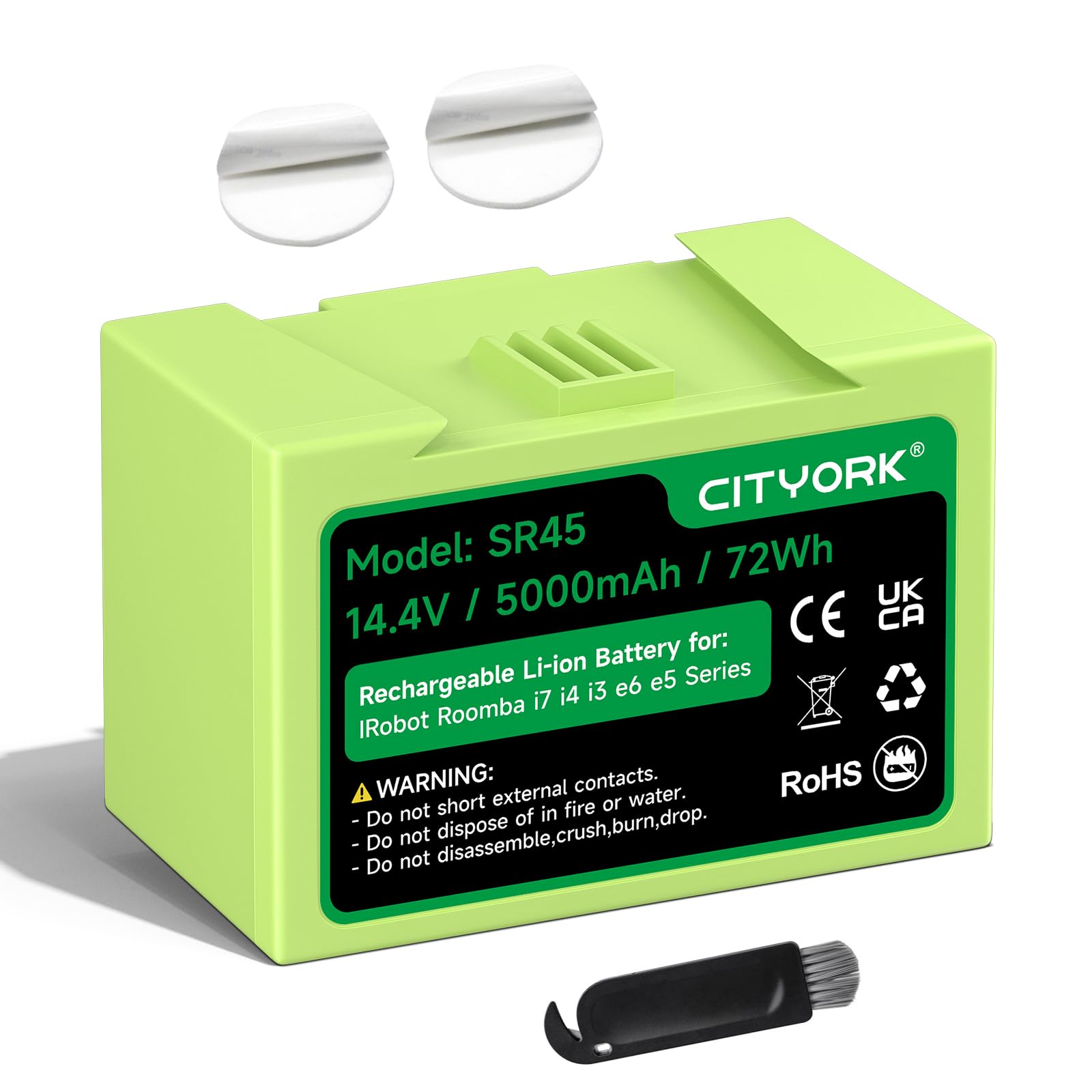 ABL-D1/ABL-D2 Litio Batteria per iRobot Roomba i7/ i7+, i4/ i4+, i3/ i3+ Plus, per iRobot Roomba E5 E6 i7150, i7156, i7158, i7550, i7556, i7558, e5150,e5152, e5154, e5158, e6198 Batteria-14,4V/5000mAh