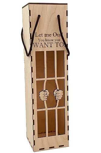 Miniatura 1 de Wine Gift Box - Wine Jail Gift (Natural Birch)