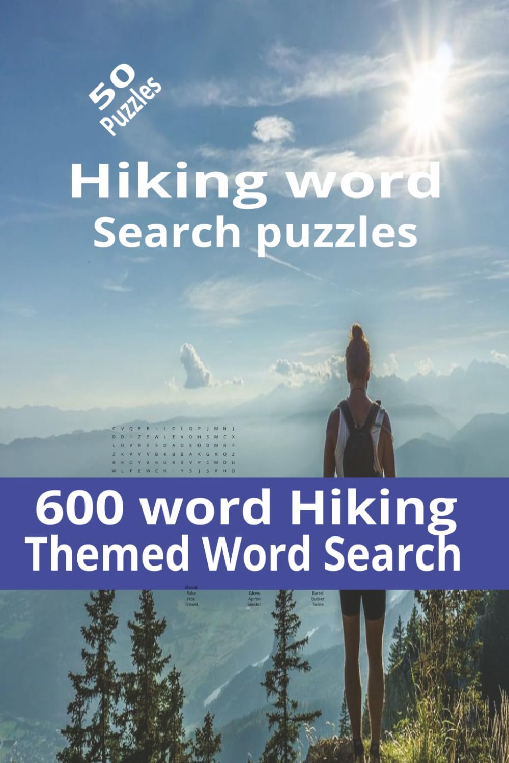 Hiking Word Search Puzzles: 600 word search hiking themed, 6x9, 100 pages relaxing, senior adults, great gift for vacations and holidays