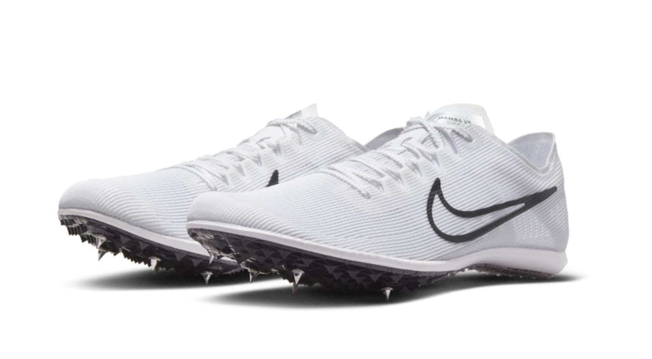 Nike Zoom Mamba 6 DR2733-100 White-Black Track & Field Distance Spikes 9 US