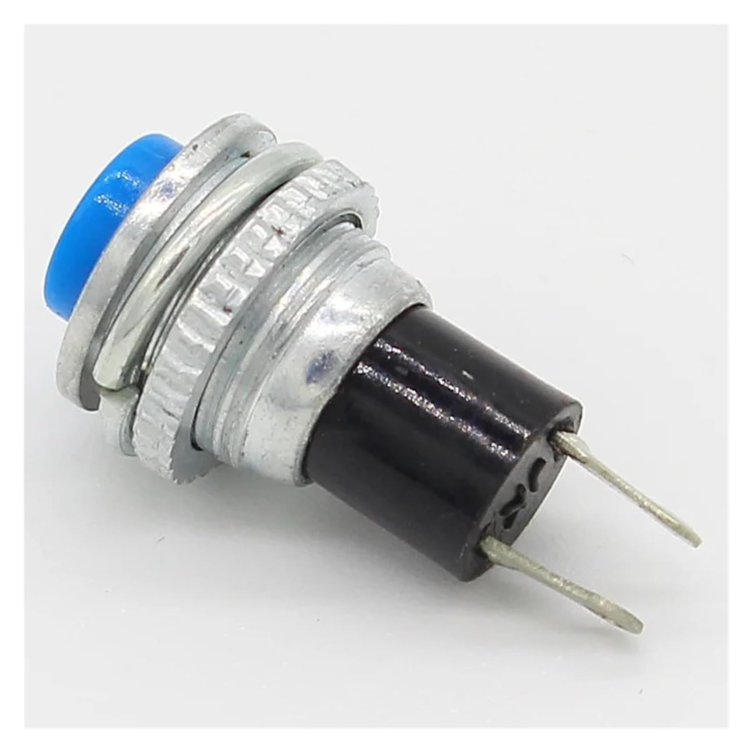 6 Pack Black/Green/Yellow/Blue/White/Red Momentary On 0.5A 250VAC Push Button Switch 10mm(Black)