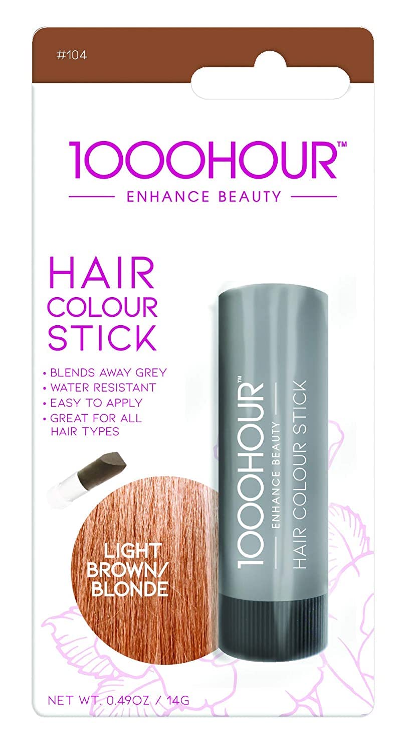 1000 Hour Hair Color Stick Instant Touch-Up For Grey Hair 4 Colors! (Light Brown)