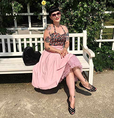 Image of Belle Poque Women's Midi Pleated A-Line Skirts Pockets