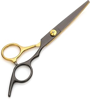Hair Clippers, Flat Tooth Clippers, Household Hair Styling for Clippers, Bangs (Black Gold Flat Scissors)