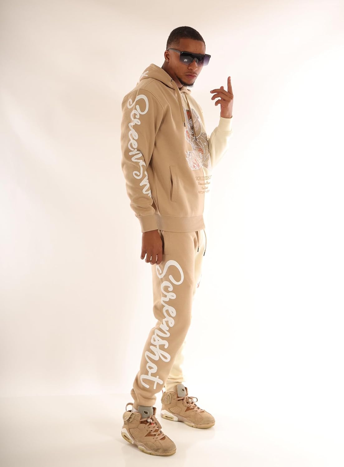 SCREENSHOT P1113 Fleece Pants Premium Urban Streetwear Graphic Sweatpants - Classic Jogger Fit - Image 4