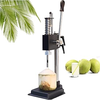 MAHWER Abridor de Coco Manual, abridor de Agujeros Verdes de Coco, Herramienta Ajustable for Abrir Cocos, abridor de Cocos Vertical