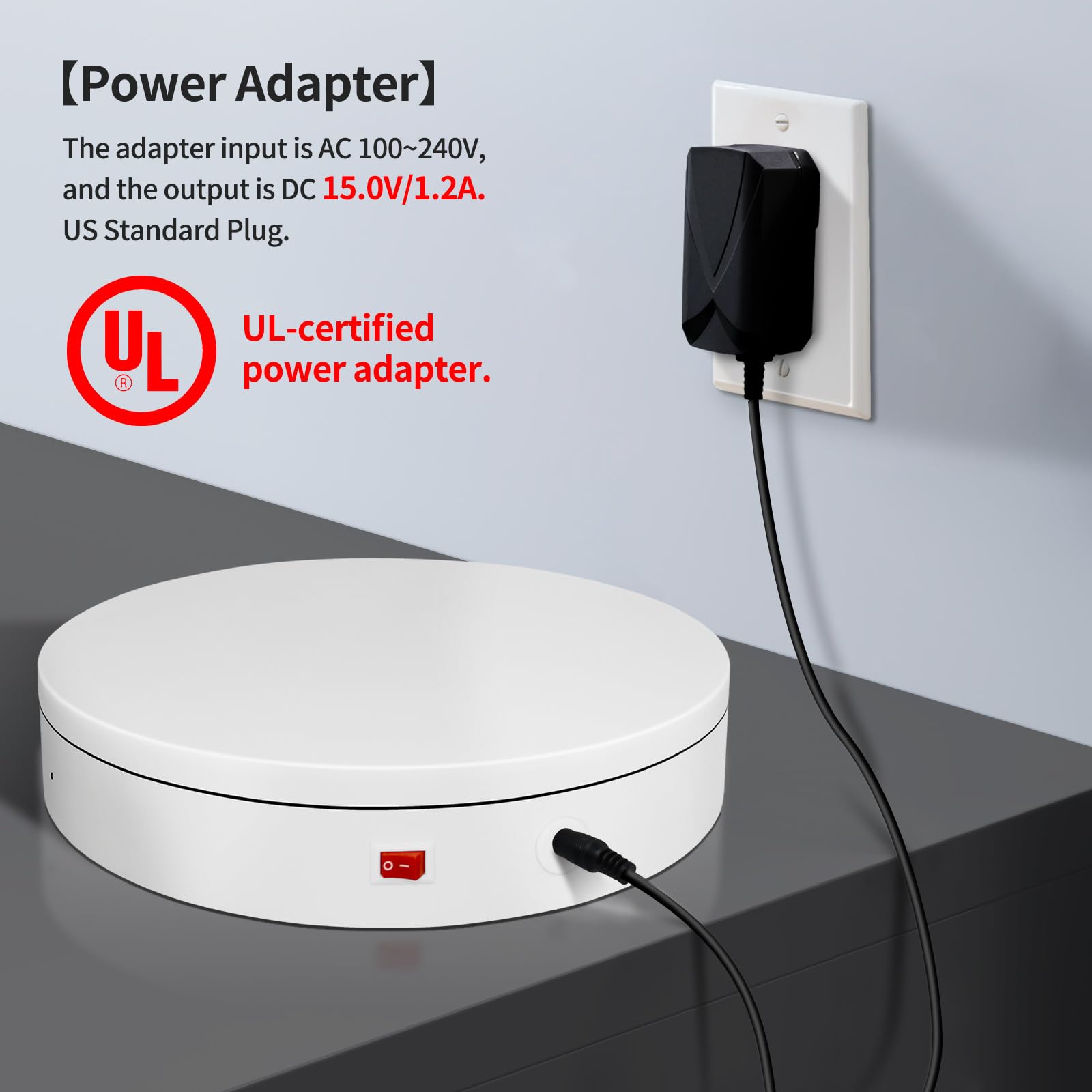 Motorized Rotating Turntable Display Stand - 360 Rotation -9