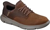 Skechers Homme Garza Gervin Slip-on, Dark Brown Leather, 43 EU Large - 3