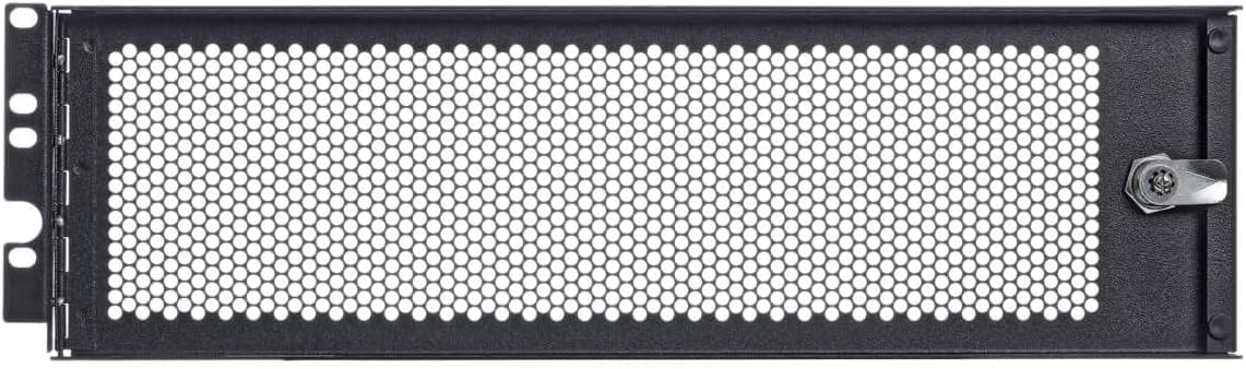 Tripp Lite 3U Security Door Cage Rack Mount for Front Facing Network Equipment, Secure Locking Key Hinged Door, Cooling Friendly Perforated Design, Heavy-Duty Steel, 5-Year Warranty (SR3UCAGE)