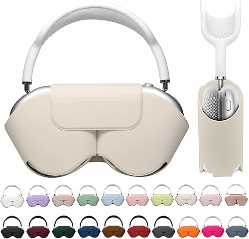 Miniatura 11 de Maxjoy para Apple Airpods Max Funda Inteligente, Funda Protectora de Cuero PU Suave Accesorios para Airpod Max con Modo de Suspensión, Funda de