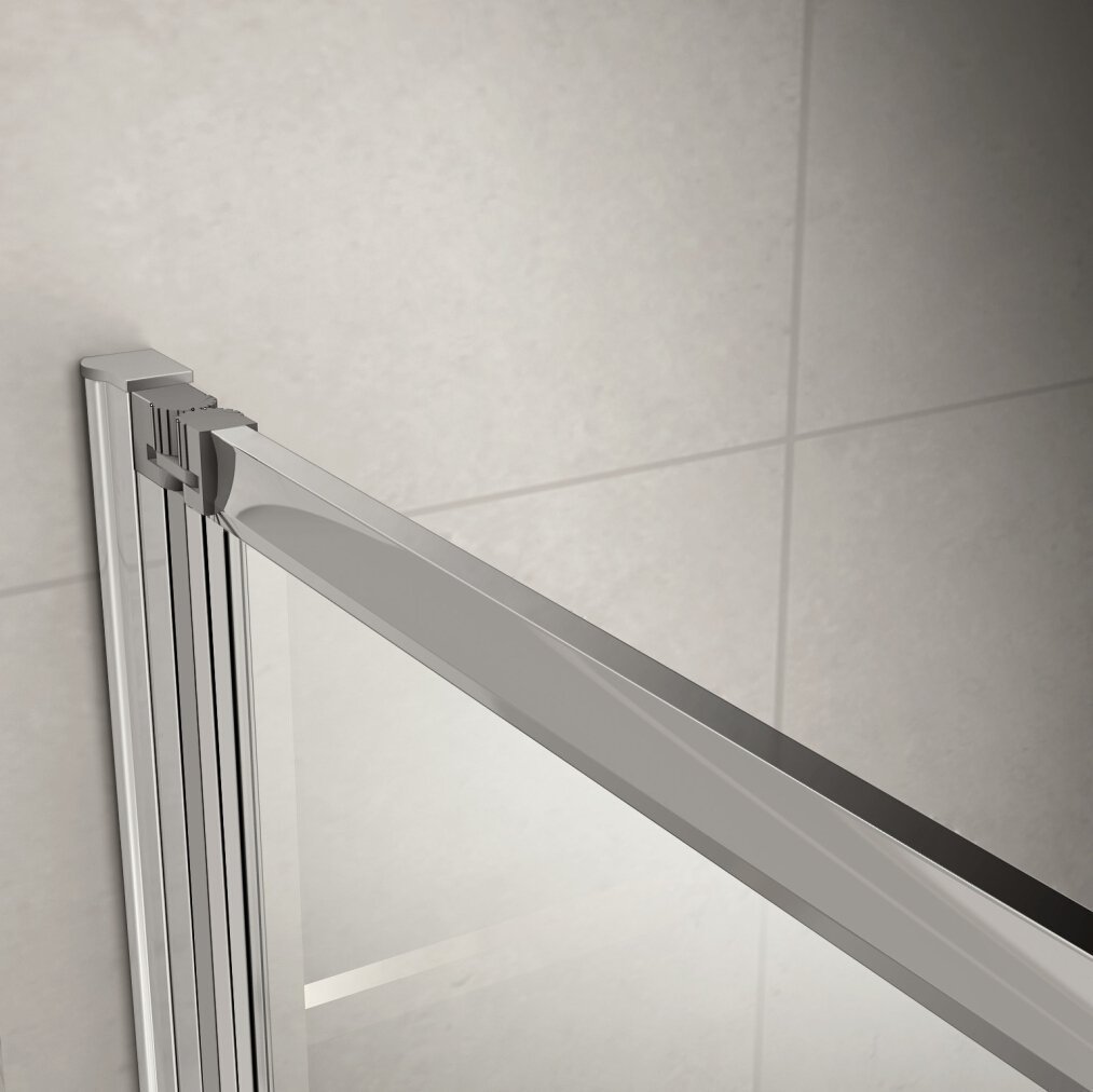 Perfect 1000mm Folding Shower Screen Bath Screen Toughened Glass Panel 4 Fold Buy Online in