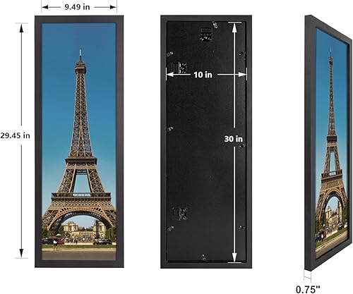 Vista 84 de Marco de 20 x 24 pulgadas, marco de fotos de 20 x 24 pulgadas, con paspartú a 16 x 20 pulgadas, marco de madera maciza, para colgar en la pared