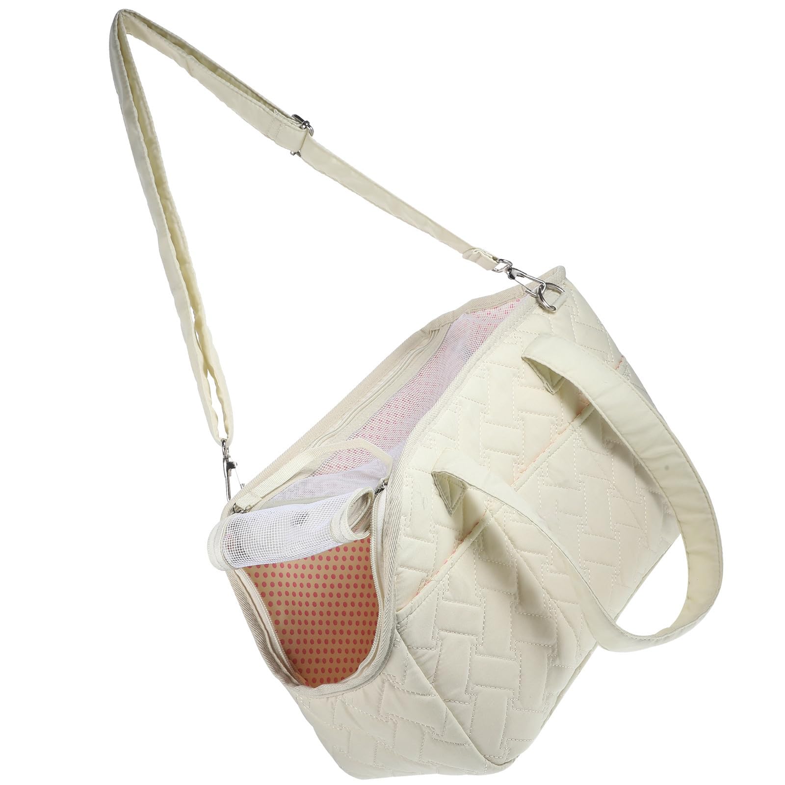 Generic Borsa per Trasporto Animali in Tela Beige, Comoda da Portare, per Gatti e Cuccioli Durante Escursioni e Passeggiate All'aperto