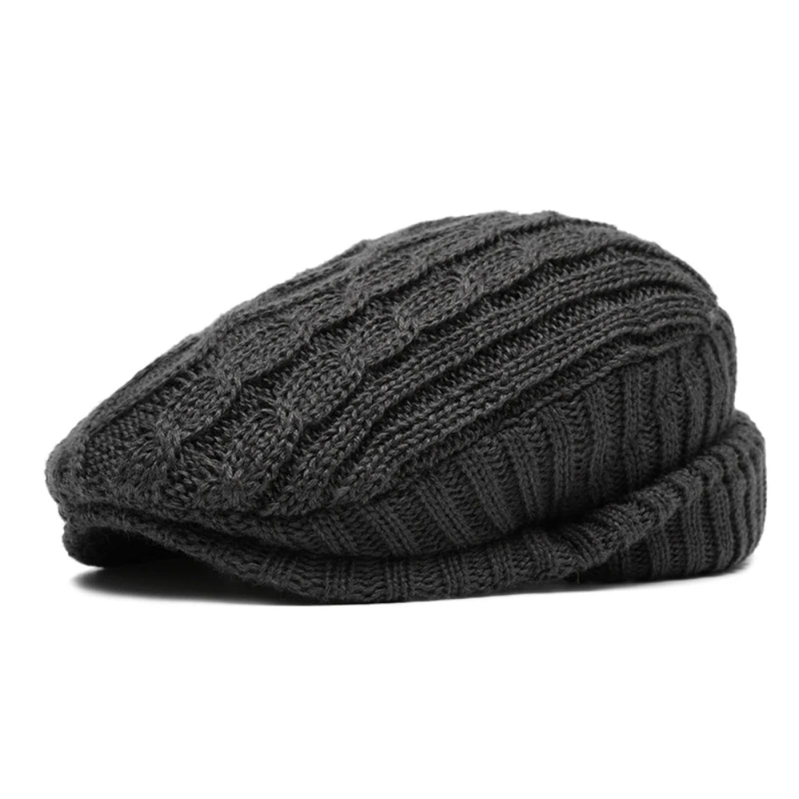 Czapki Czapki Skullies Czapki Beanie Dzianinowa Damska Beret Czapka Przytulna Bawełniana Zimowa Czapka Z Podszewką Luźny Krój na Jesień Zimę Stylowa Dzianinowa Czapka Kaczka Dziób 56-61 cm