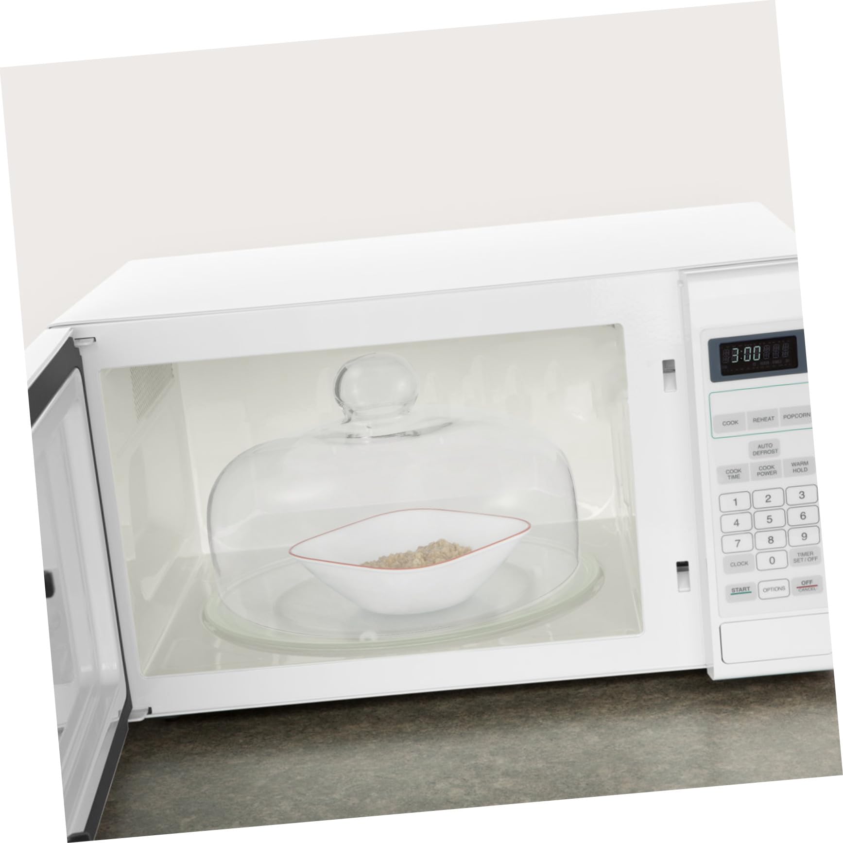 VANZACK Tapa de Vidrio para Microondas de 24cm Antisalpicaduras