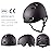 TurboSke Skateboard Helmet, BMX Helmet, Multi-Sport Helmet, Bike Helmet for Kids, Youth, Men, Women (MBlack, S/M (20.5-22.8))