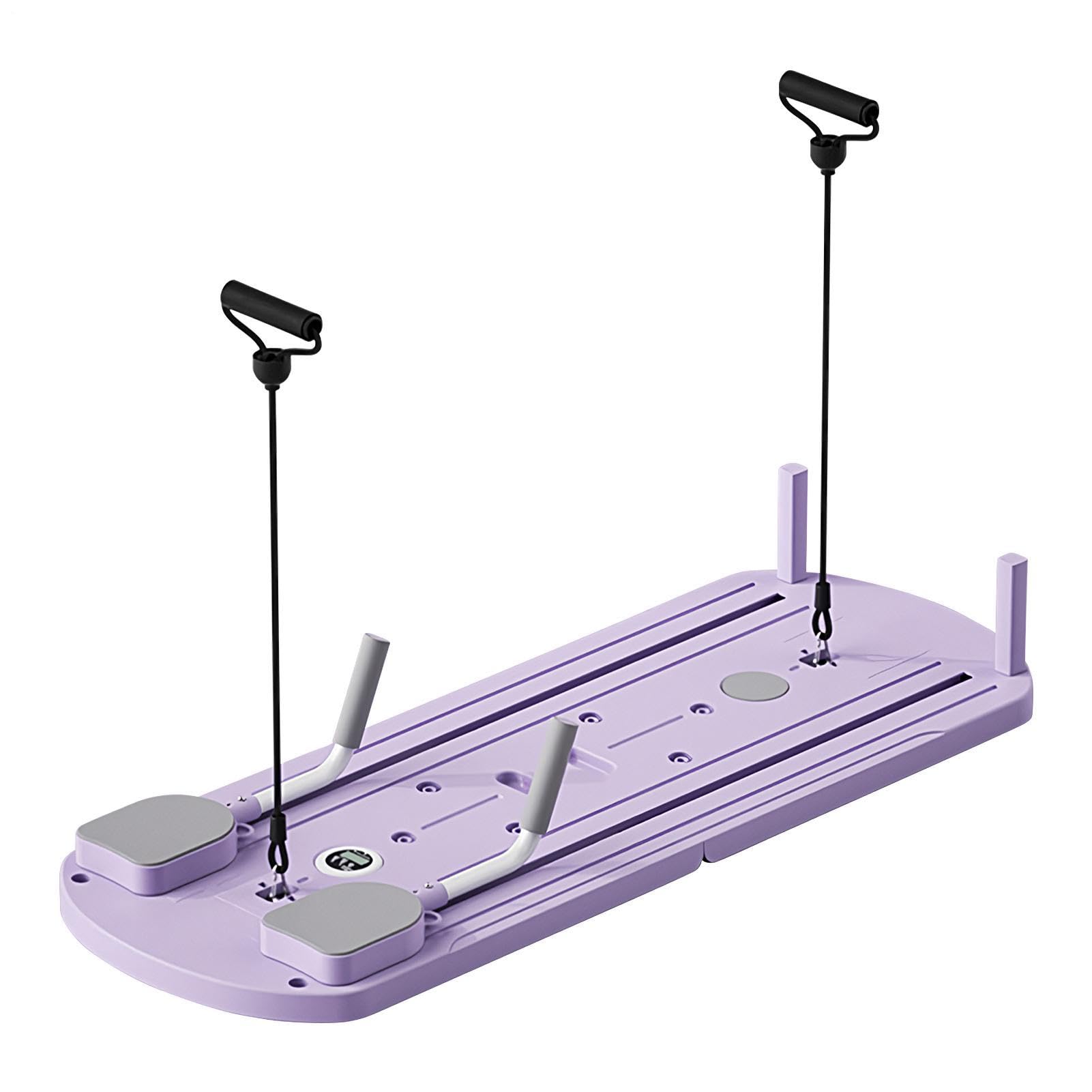 Pilates Reformer Board – Addominale Trainer, Pilates Reformer Set, pieghevole Ab Roller, Automatic Rebound Addominale Trainer | Qualità da studio per spazi limitati