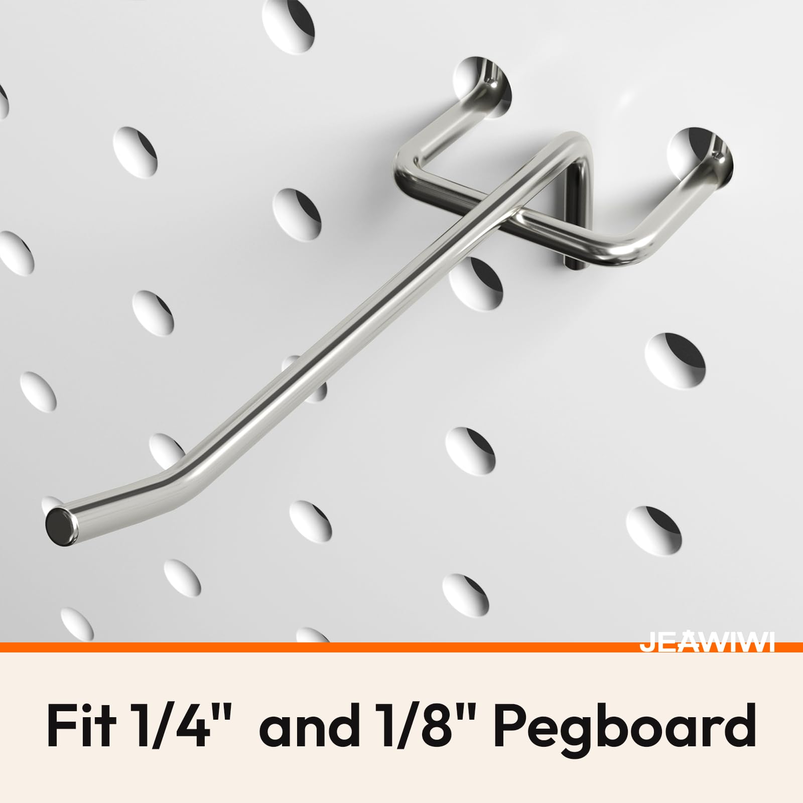 JEAWIWI Pegboard Hooks - 120 Pack -4