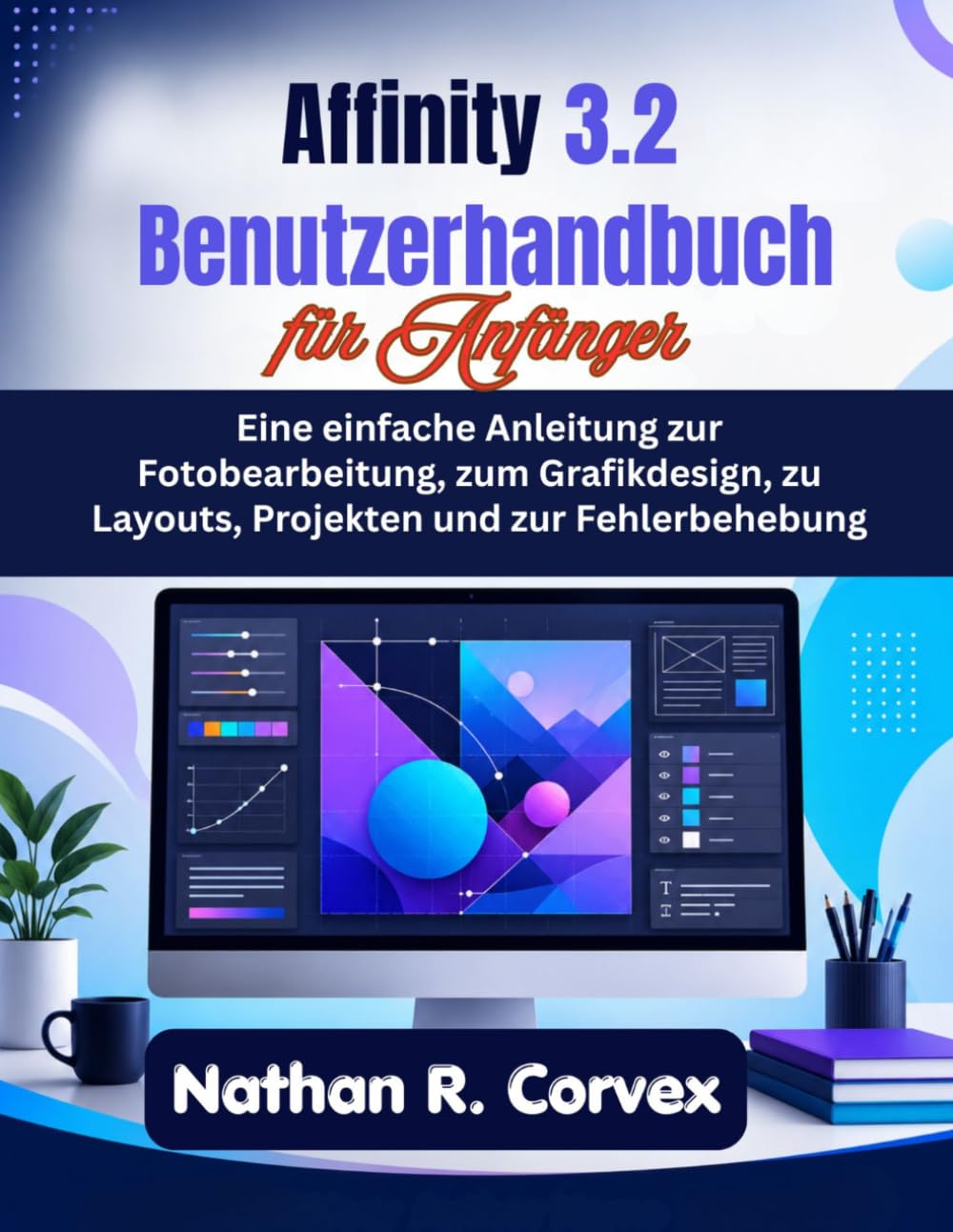 Affinity 3.2 Benutzerhandbuch für Anfänger: Eine einfache Anleitung zur Fotobearbeitung, zum Grafikdesign, zu Layouts, Projekten und zur Fehlerbehebung