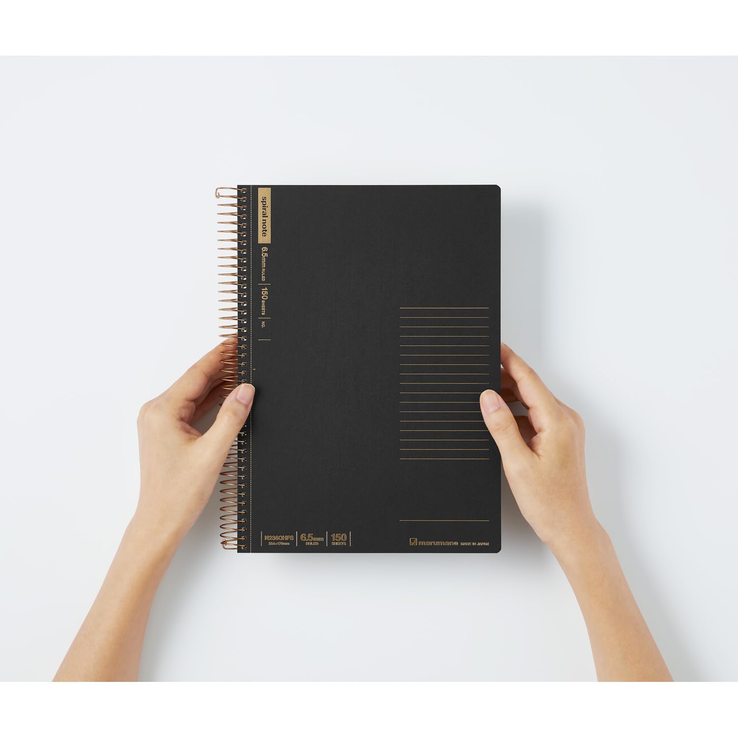 Amazon.com : Maruman Spiral Note Basic Lined Notebook- B5, 9.92