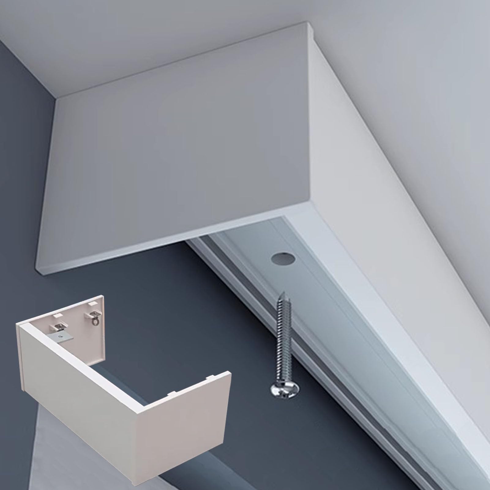 Panneau de cantonnière en aluminium personnalisable pour plafond découpable de 2,6 m