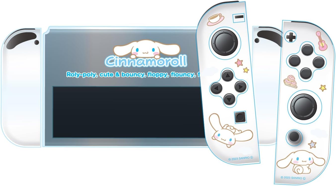 ALG-NSUQCNSC #Unipo Sanrio Characters Cinnamoroll, 9.6 x 0.8 x 4.1 inches (24.5 x 2 x 10.5 cm), Can be Charged with The case with Games, High Transparency, Protects from Scratches and Dirt