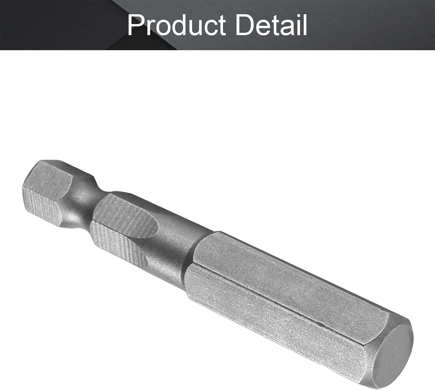 Utoolmart H8 Magnetic Hex Head Screwdriver Bits, 1/4 Inch Hex Shank 50mm Length S2 Power Tools 1Pcs