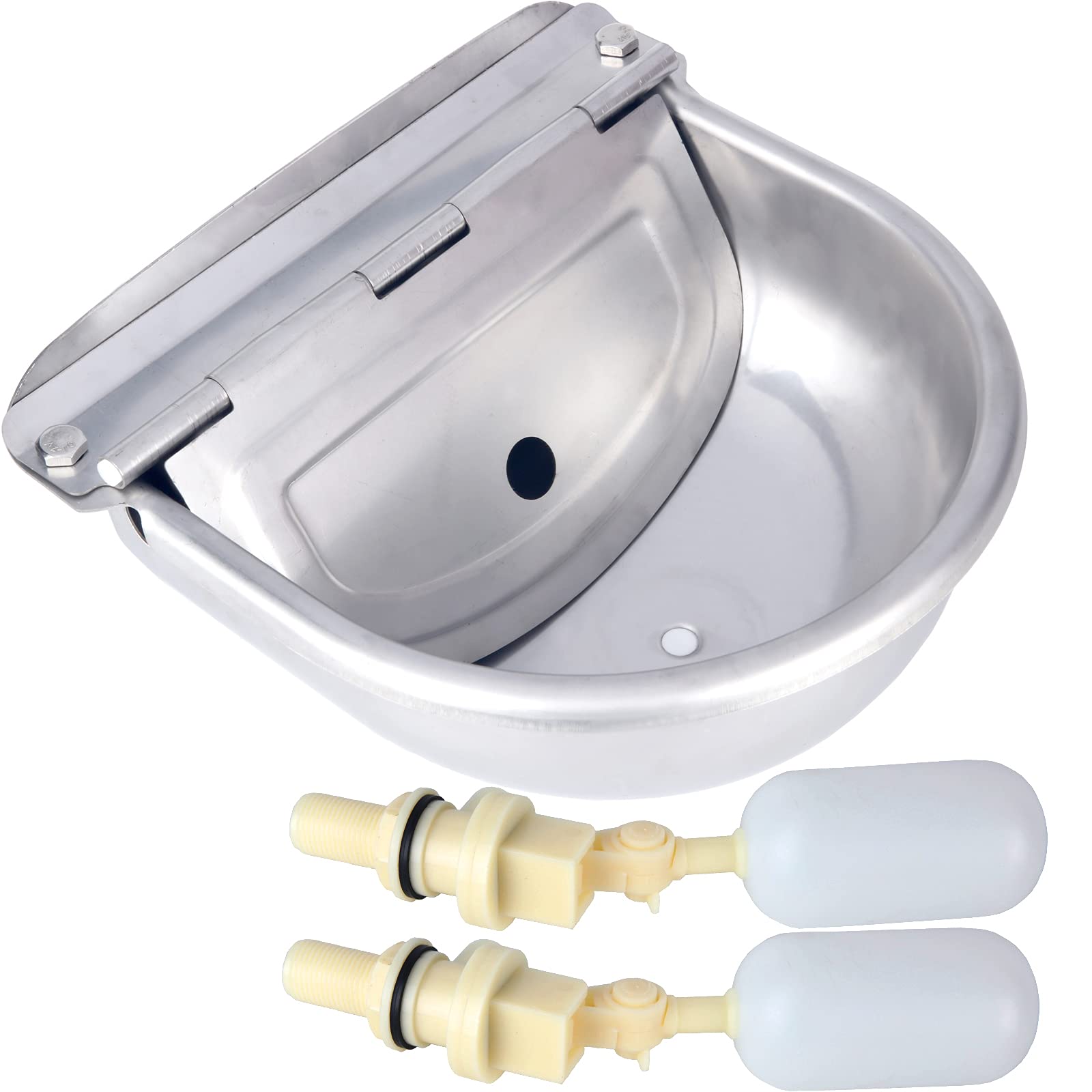 HiCamer Automatic Cow Drinking Water Bowl Dispenser 304 Stainless Steel Farm Livestock Animals