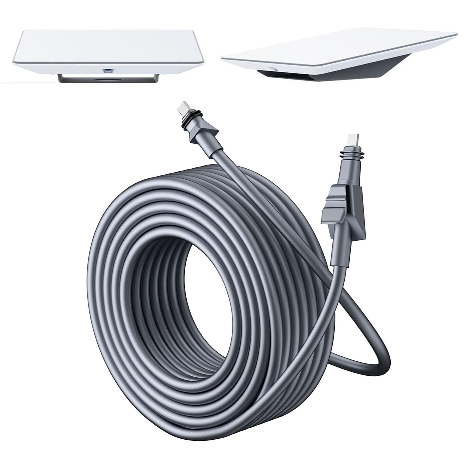 Karlak Zapasowy Kabel POE o Długości 10 M do Płaskiego, Wytrzymałego, Wodoodpornego Kabla Typu Plug and Play do Użytku w Domu z Plastikowej Miedzi Ocynowanej
