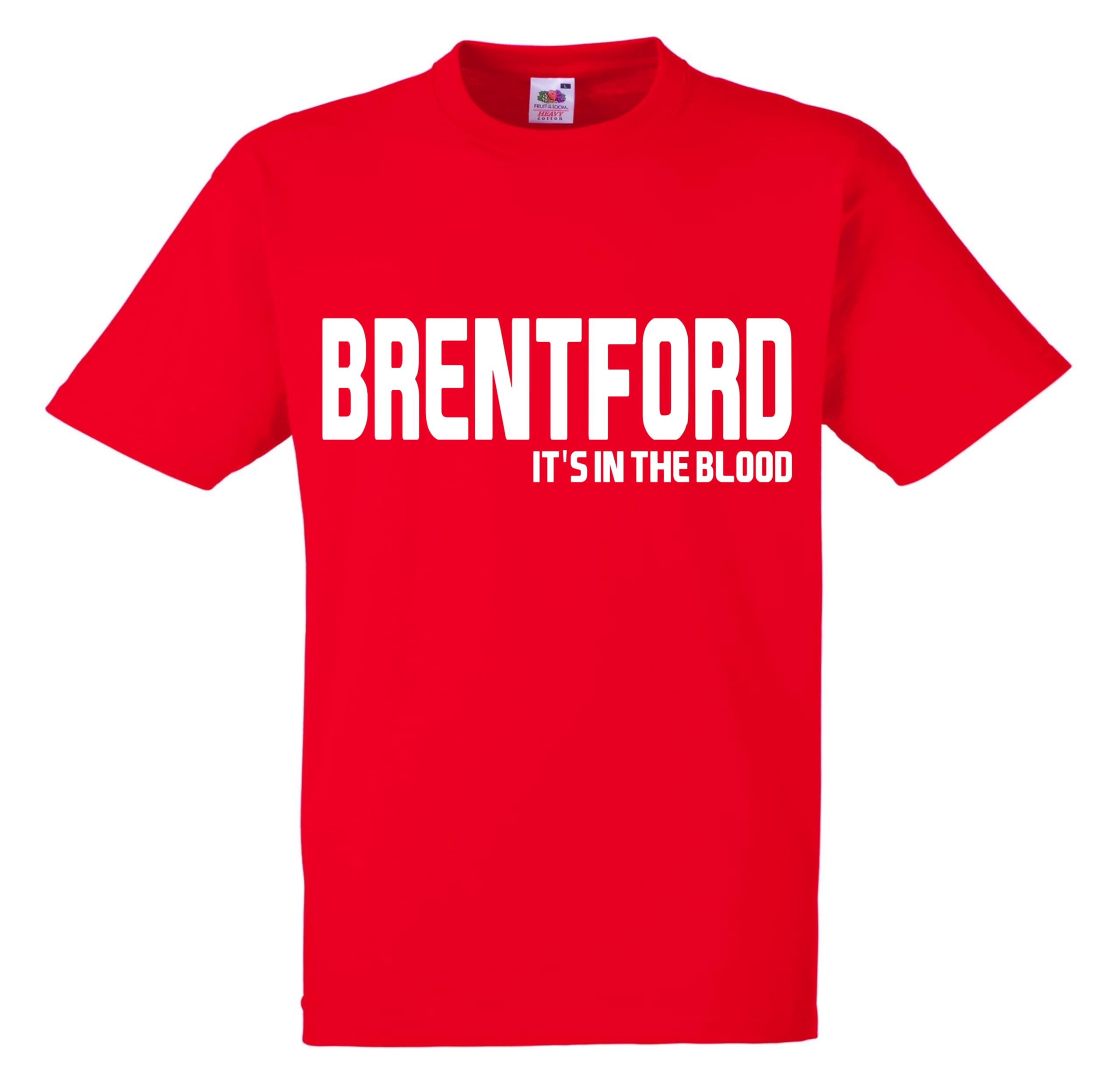 It's in The Blood Brentford Tshirt top Football Gift Premium Clothing Black