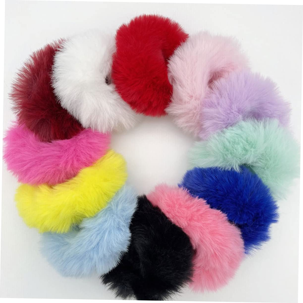 Hemobllo 30 Bandas Elásticas Cabello de Felpa, Simples y Elegantes, Buena Elasticidad para Mujeres y Niñas, Accesorios para Organizar el Cabello Estilo