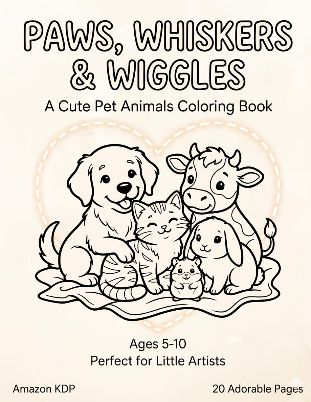 Paws, Whiskers & Wiggles: A Super Cute Pet Coloring Adventure