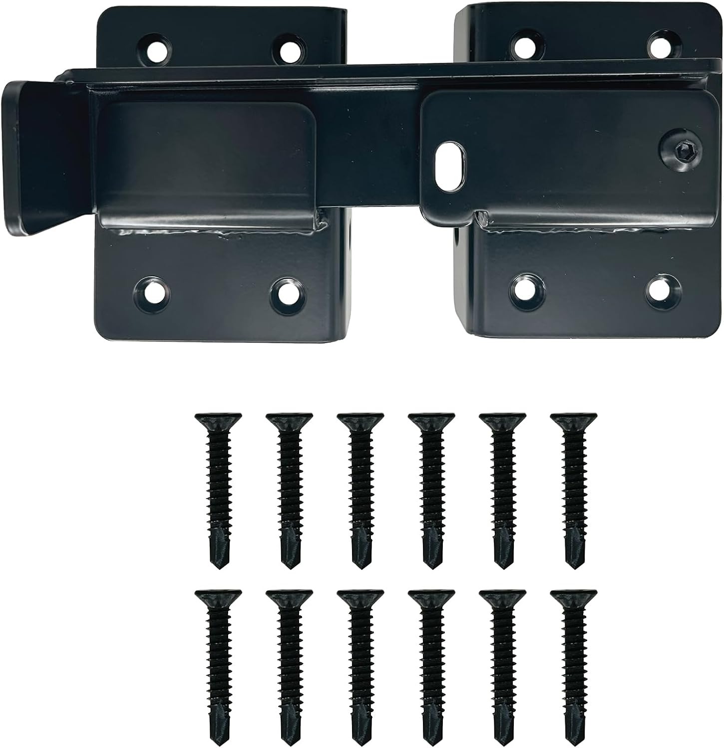 Nuvo Iron UGFL Ultra Strength Gate Flip Latch (12 pcs), Black