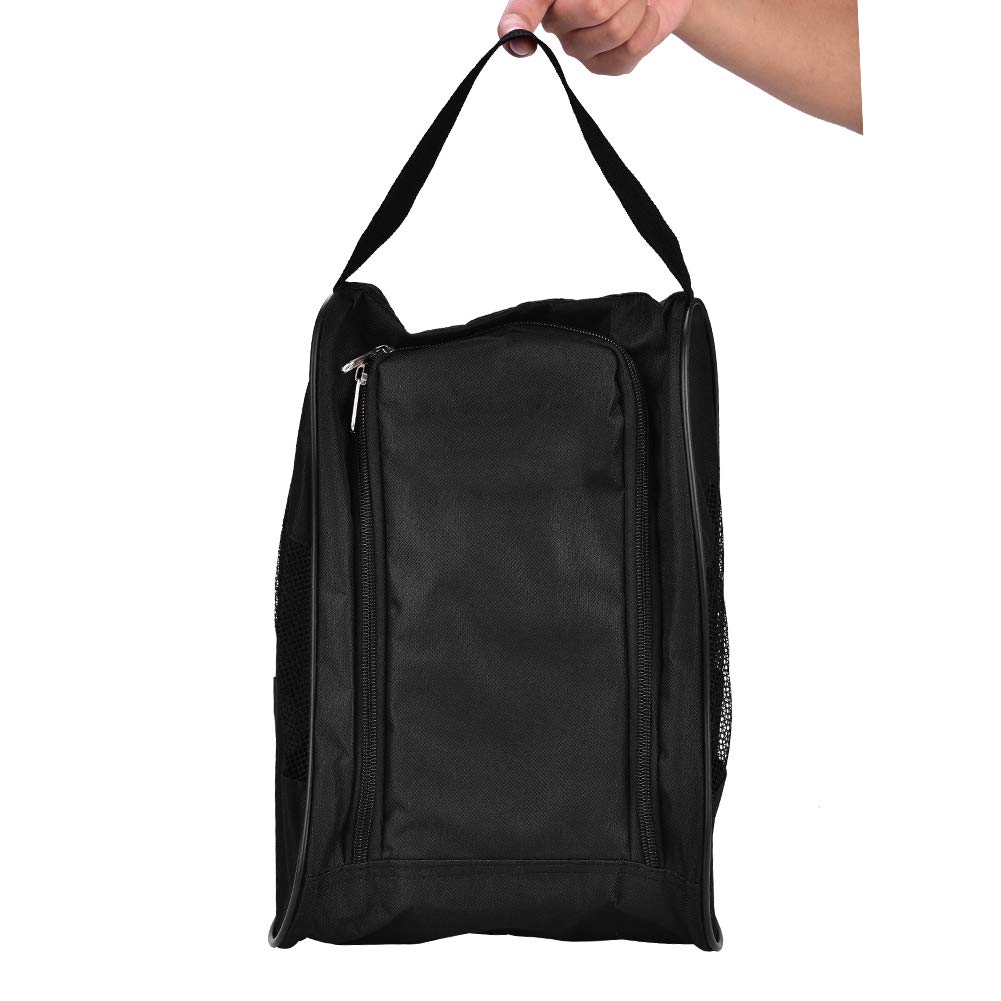 Bolsa de Zapatos de Golf Bolsa de Zapatos con Cremallera Transpirable de Deportivos de Almacenamiento de Golf 2 Colores para Elegir(Negro) Fundas Bolsas