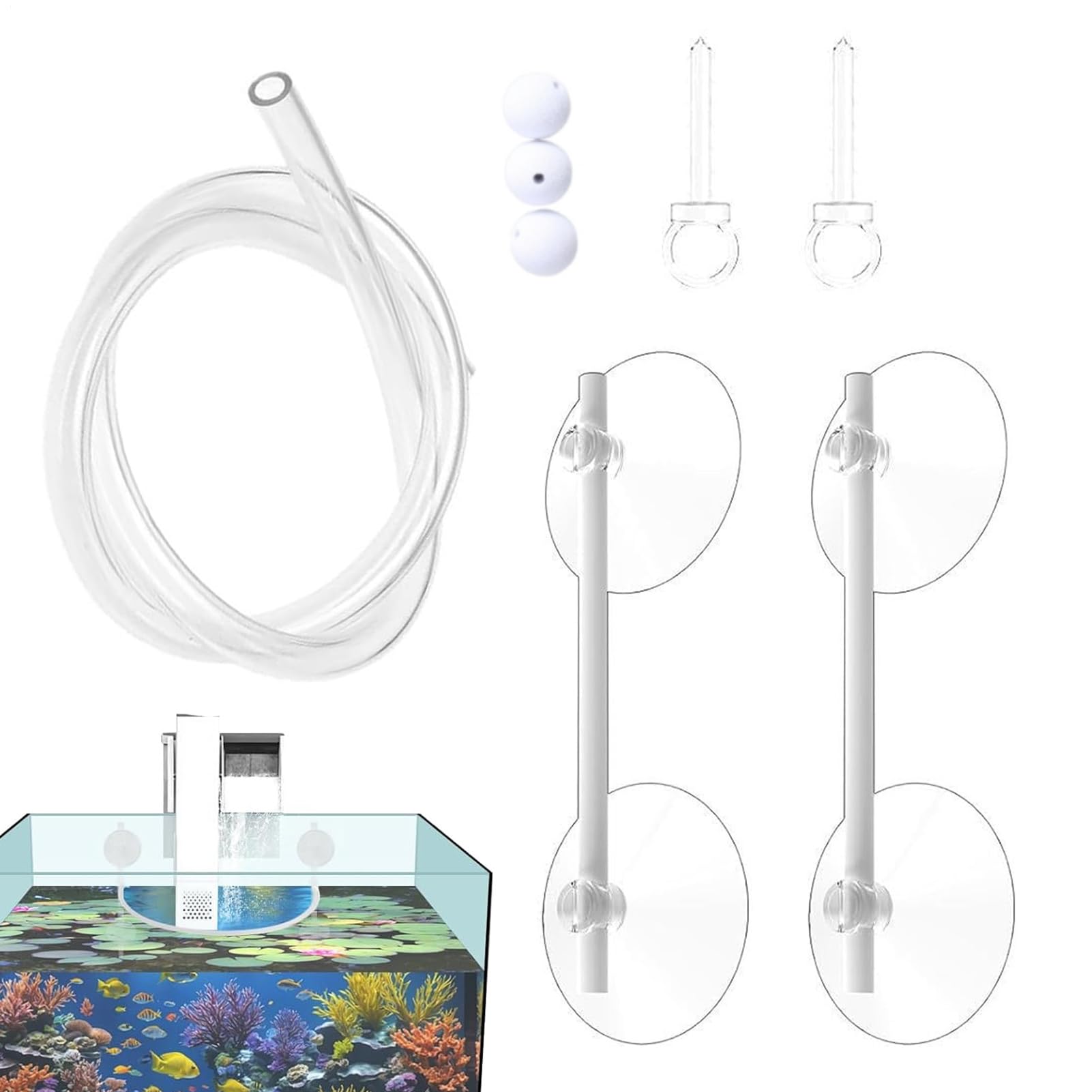 Generisch Clôture de plantes flottante pour aquarium, corral, protège les plantes flottantes, anneau d'alimentation pour aquarium, accessoires d'aquarium pour séparer les plantes flottantes