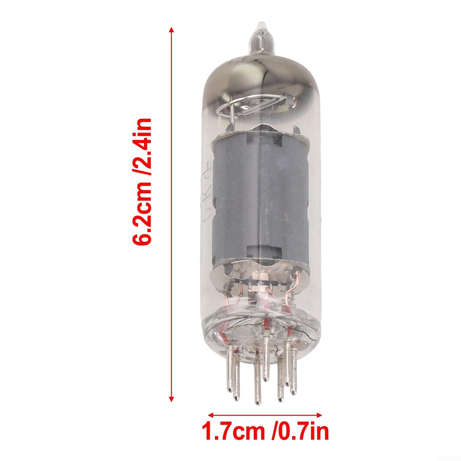 Lot de 2 tubes à vide pour GE JAN 5654W à 7 broches pour tubes à vide 6AK5/6AK5W/6Zh1P/6J1/6J1P H7L0, tubes à vide électroniques de préampli